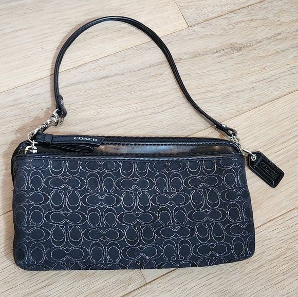 Coach wristlet wallet Blue /Black - Picture 3 of 7